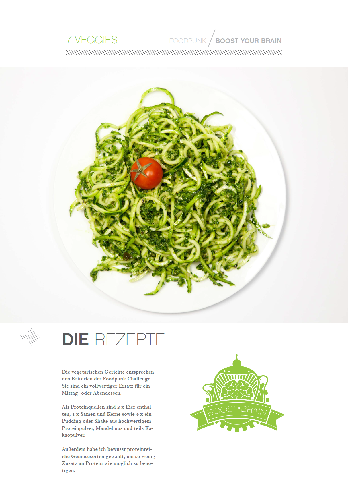 Veggie Upgrade, Boost Your Brain 1700 kcal, 7 vegane & vegetarische Rezepte