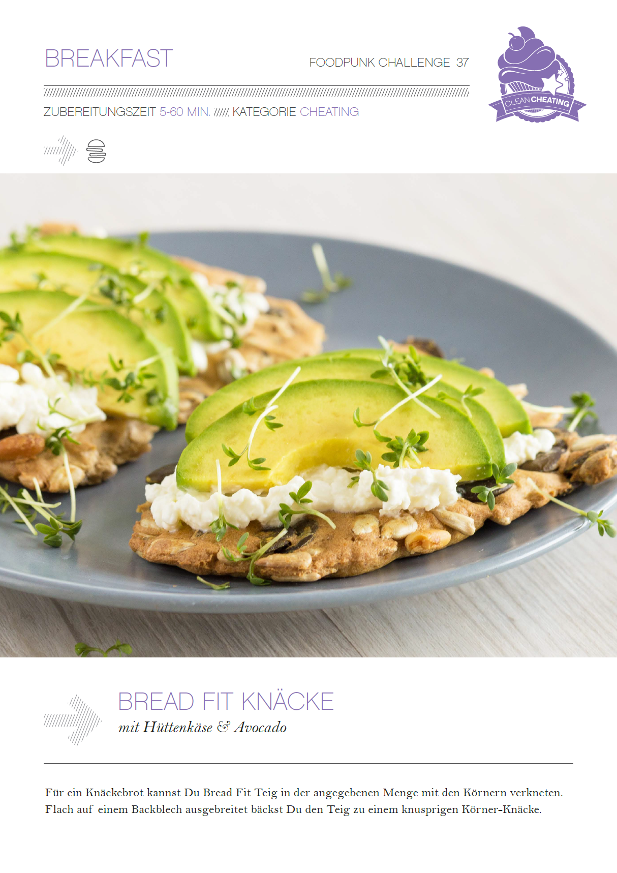 Clean Cheating 2000 kcal, 30 Tage Low Carb Ernährungsplan