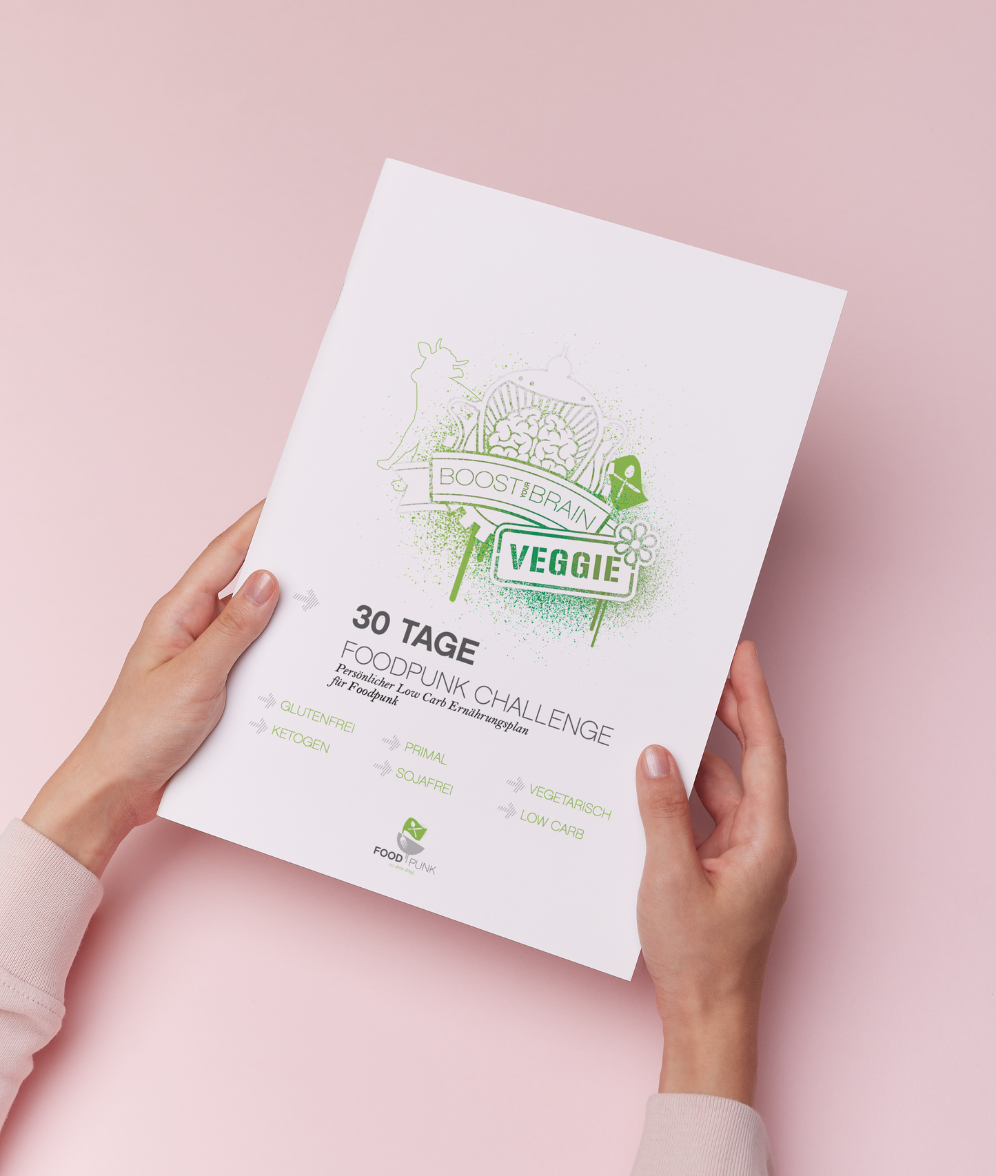 Boost Your Brain Veggie 2000 kcal, 30 Tage vegetarischer Keto Ernährungsplan