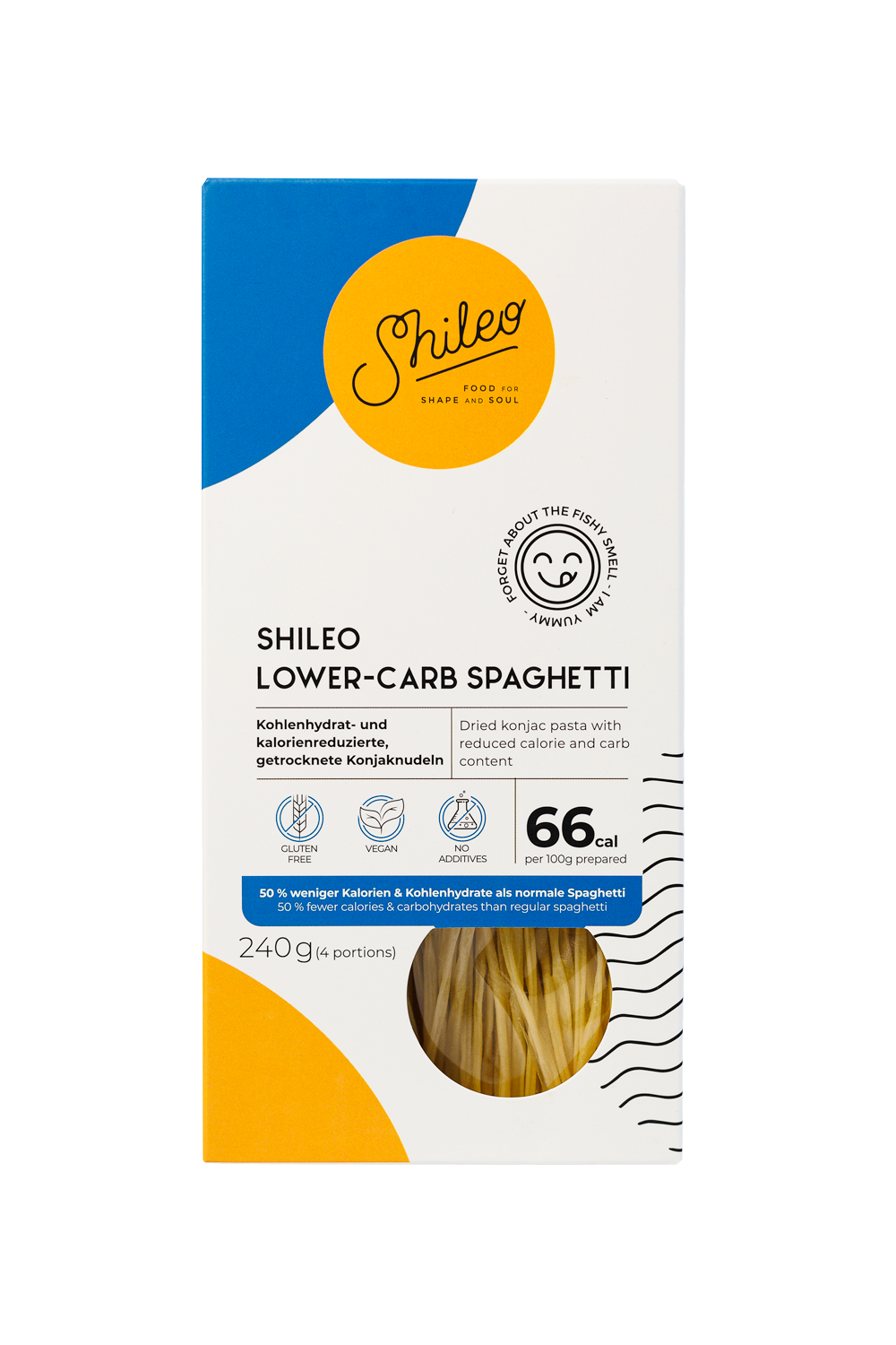 Shileo Lower-Carb Spaghetti, 240g