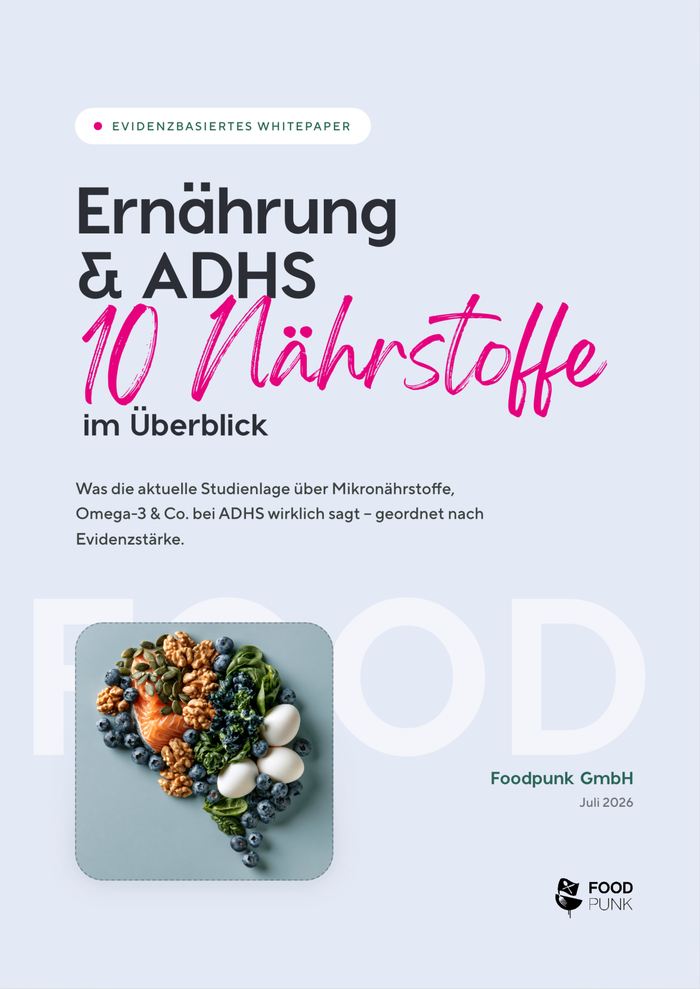 Gratis-Ratgeber Ernährung bei ADHS